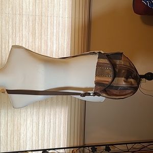 Vintage the Sak multicolor leather crossbody bag.